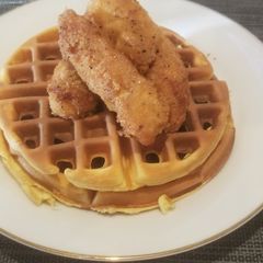 A picture of Keto Chicken & Waffles.