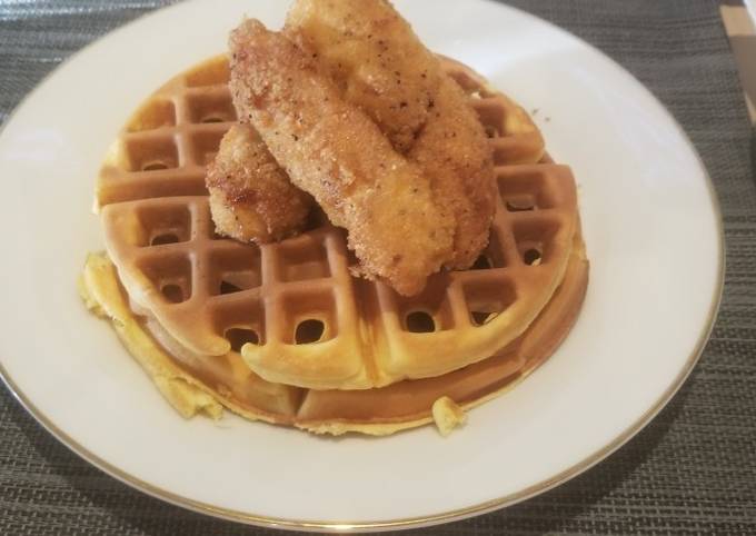 Steps to Prepare Any-night-of-the-week Keto Chicken &amp; Waffles