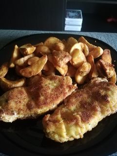 Una foto de Escalopines de lomo rellenos 🧀🥓