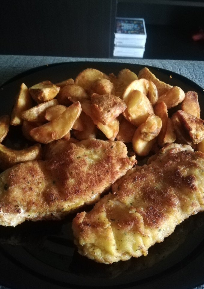 Una foto de Escalopines de lomo rellenos 🧀🥓