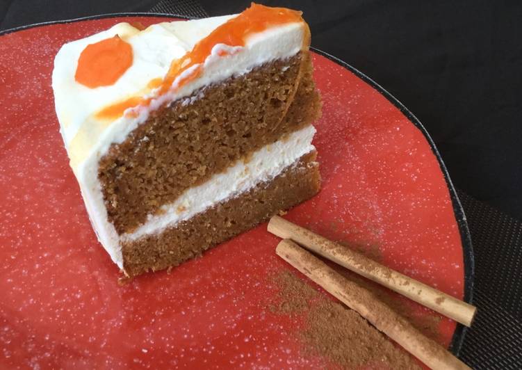 Zanahoria queso de pastel filadelfia con