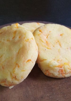 Una foto de Arepitas de zanahoria sin gluten y veganas