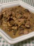 Sauté de veau aux champignons bruns