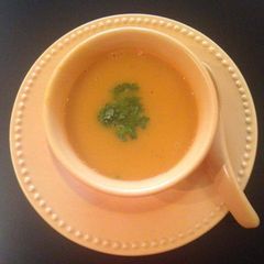 Pumpkin soup A picture of Pumpkin soup.