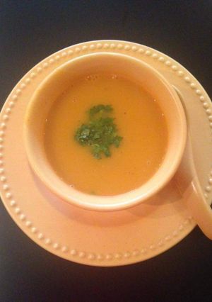 A picture of Pumpkin soup.