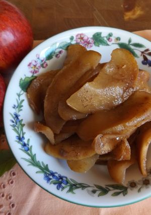 Foto principal de Manzanas caramelizadas con vino dulce, semillas y especias