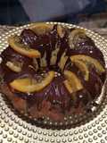 Bizcocho de naranja y chocolate