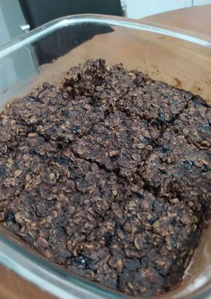 Foto resep Vegan gluten free refined sugar free brownie baked oatmeal