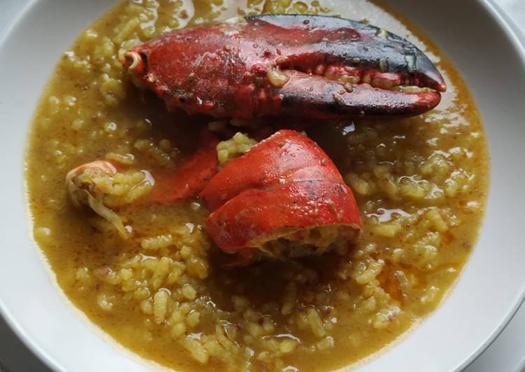 Arroz de bogavante, con foie, ñora y azafrán 🦞