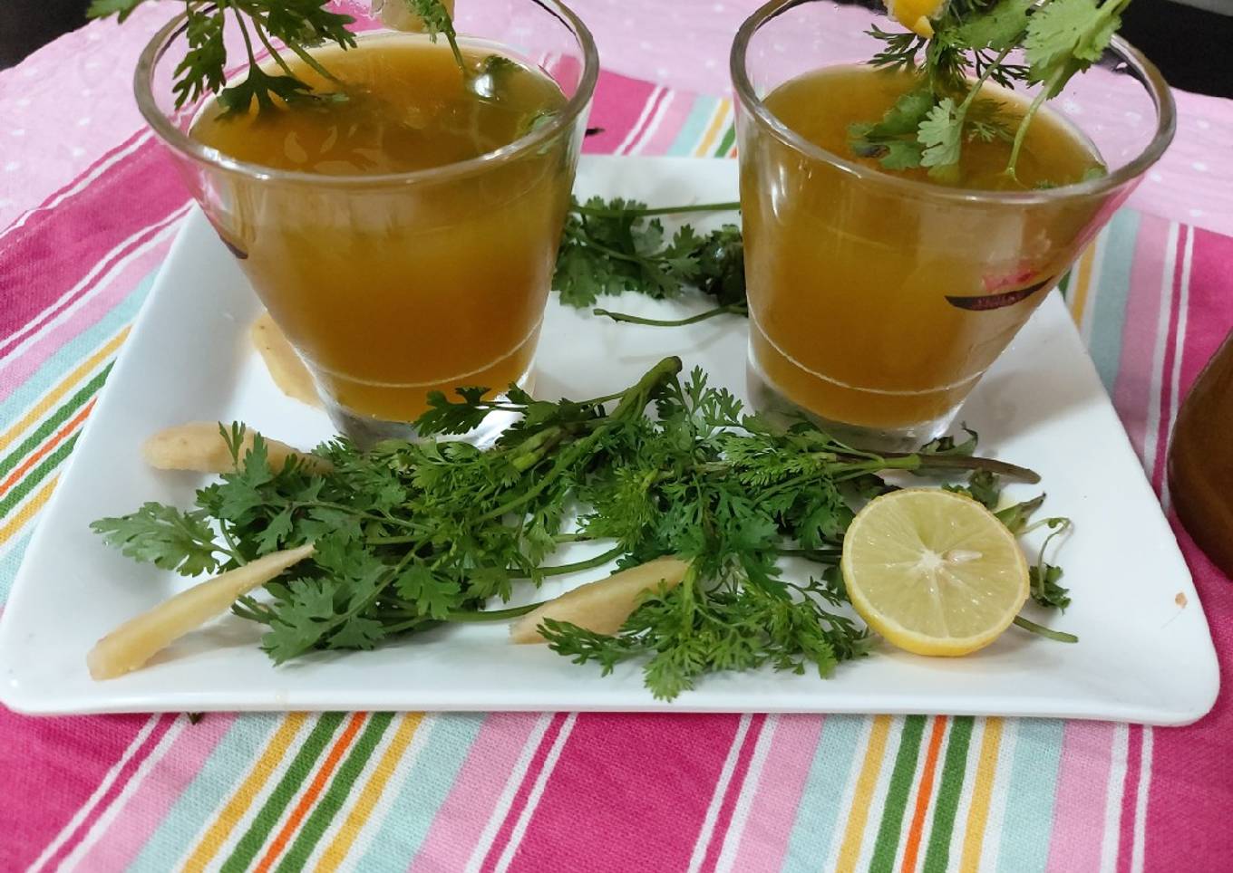 Lemon and tarmaric amla ginger tea/ this tea naice for emmunity