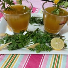A picture of Lemon and tarmaric amla ginger tea/ this tea naice for emmunity.