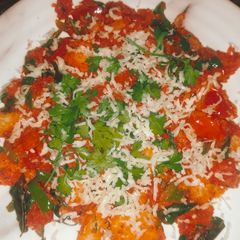 A picture of Spicy chilli pav.