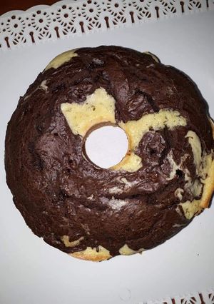 Una foto de Budín marmolado