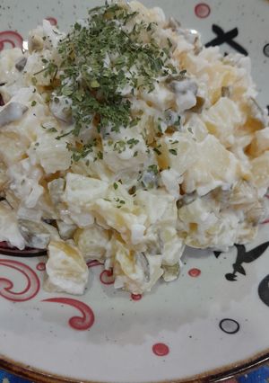 عکسی از دستور سالاد سیب زمینی