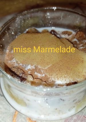 Φωτογραφία της συνταγής Overnight oats με μήλο (σαν μηλόπιτα) 🥣🍎