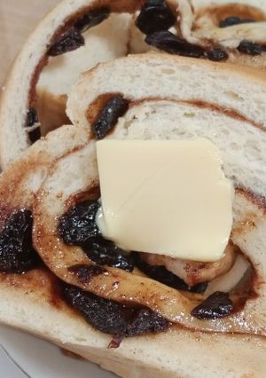 Foto resep Cinnamon raisin swirl bread