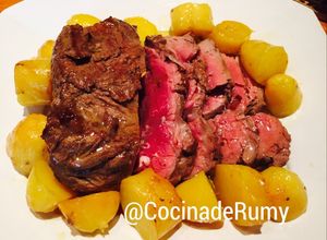 Foto principal de Solomillo de ternera al horno con patatas