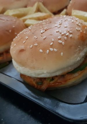 A picture of Fajita burger.