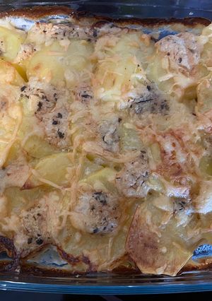 Une photo de 😜 Gratin de dinde poireau et pomme de terre