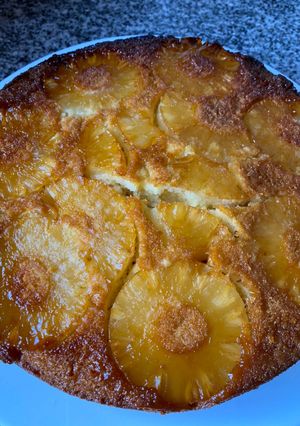 Una foto de Tarta invertida de ananá