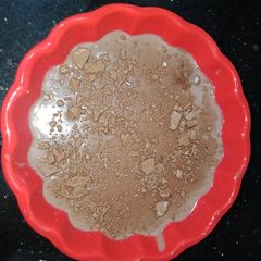 A picture of Creamy chocolate custard.