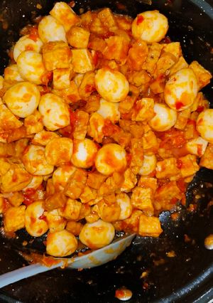 Foto resep Sambal tahu tempe telur