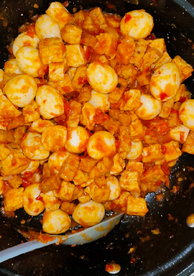 Foto resep Sambal tahu tempe telur