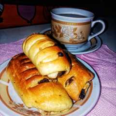 รูปของ Roti isi pisang coklat