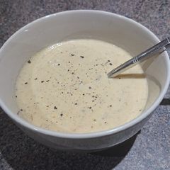 A picture of Homemade Chicken and Mushroom Soup.