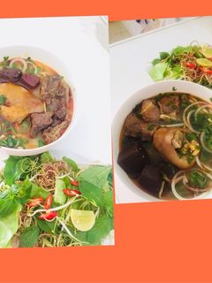 Hình của món Bún bò Huế.