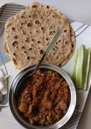 A picture of Soya bean keema.