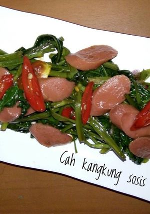 Foto resep Tumis kangkung sosis