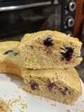 Budín de Arándanos con Harina de Almendras y Limón