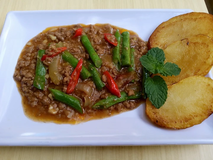 Cara Gampang Membikin Resep  Tumis buncis Singapore yang Enak, Menggugah Selera