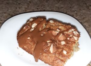Una foto de Torta de manzana y almendras🍎🍏