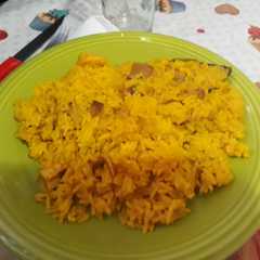 Una foto de Paella de calamares y mejillones