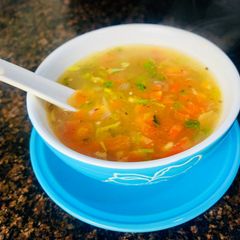 A picture of Lemon Coriander Veggie Soup.