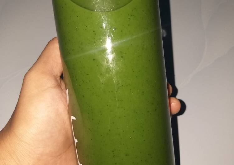 Jus bayam dan mangga