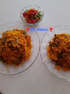 عکسی از دستور لوبيا پلو با دارچین