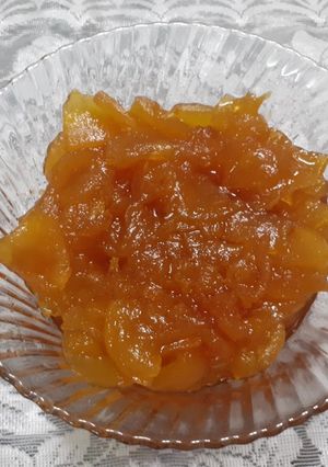 عکسی از دستور مربای سیب قرمز🍎 چالش مهارتهای پایه ای آشپزی