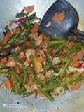 Oseng kacang dan ayam
