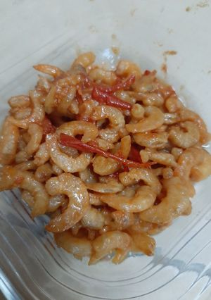 Hình của món Tôm nõn sốt.