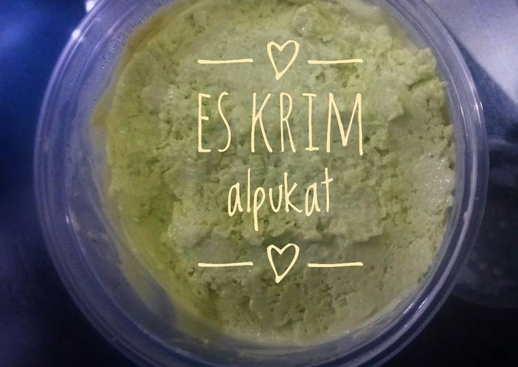 Bagaimana Membuat Es krim alpukat, Lezat