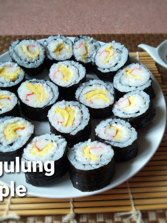 Resep 128.Sushi gulung simple, Bikin Ngiler