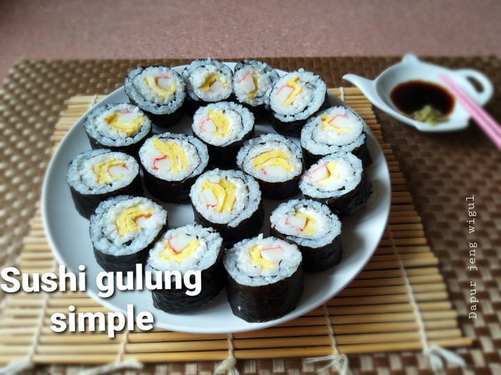 Resep 128.Sushi gulung simple, Bikin Ngiler