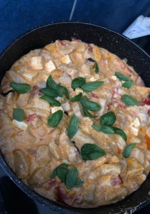 Fetás paradicsomos tészta recept fotója