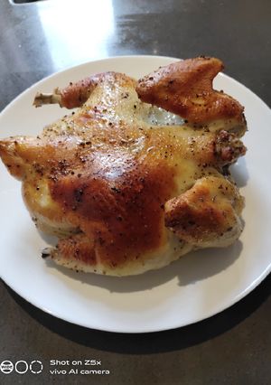 A picture of Oven Cooked Whole Chicken.