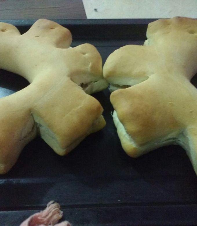 Una foto de Pan casero corderitos 🐑