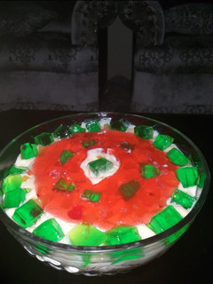 A picture of Mango custard.