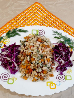 عکسی از دستور سالاد لوبیا سفید 🥗